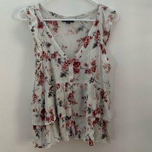 American Eagle outfitters flowery top